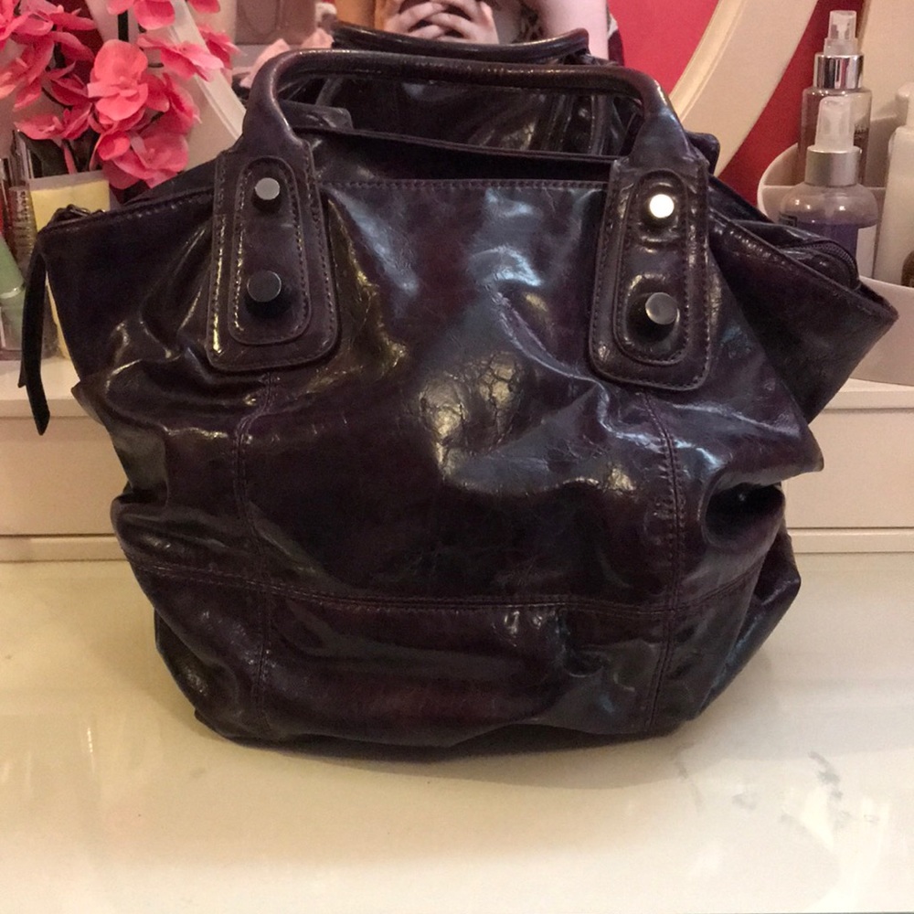 Shiraleah Dark Purple Hobo Shoulder Bag